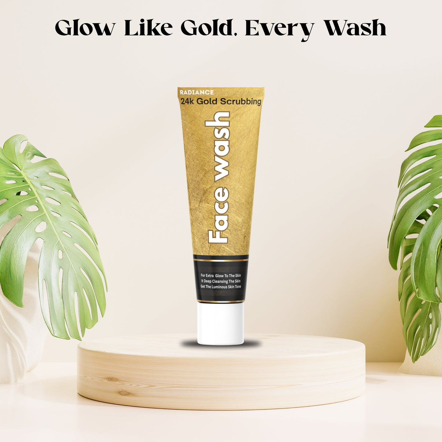 24K Gold Scrubbing Face Wash in Pakistan – Brightening & Exfoliating