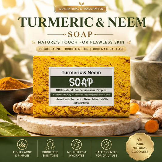 Turmeric and Neem Soap in Pakistan – Organic Skin Brightening & Anti-Acne Soap