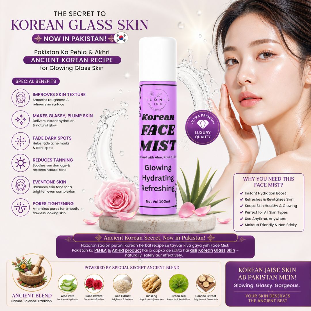 Korean Face Mist in Pakistan – Glowing Glass Skin Hydrating Spray