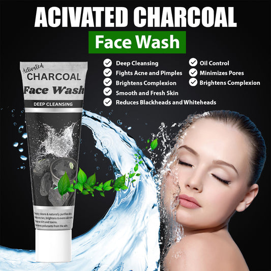 Activated Charcoal Face Wash benefits – deep cleanses, detoxifies, removes impurities, hydrates, smooths skin