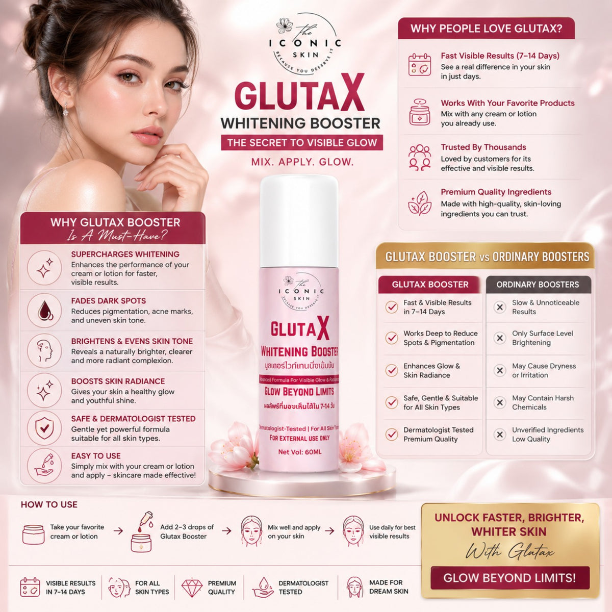 Glua X Whitening Emulsion in Pakistan – Skin Whitening Booster