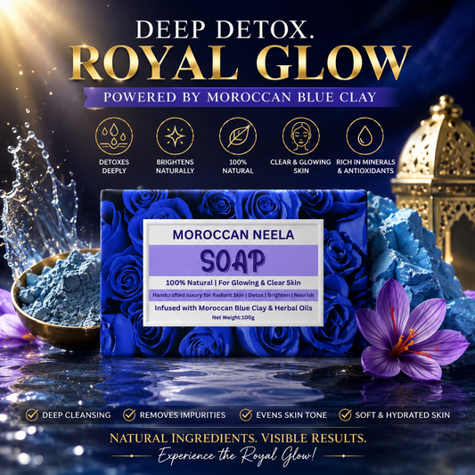 Moroccan Neela Soap in Pakistan – Natural Skin Brightening & Anti-Acne Soap