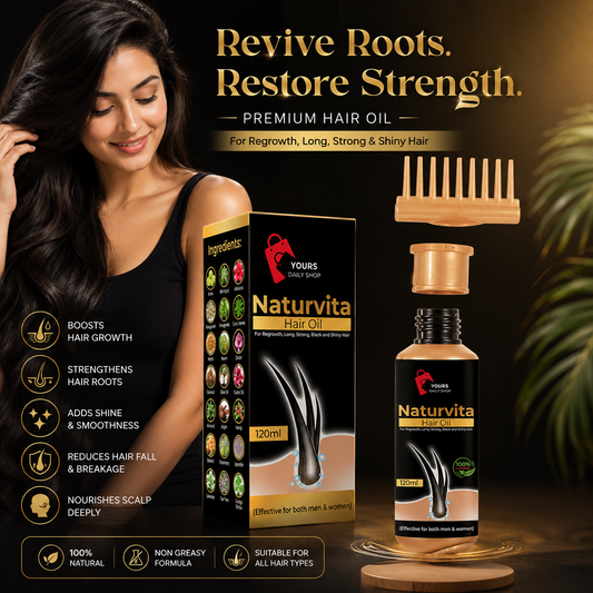 Naturvita Hair Oil in Pakistan – Organic Hair Growth & Scalp Care