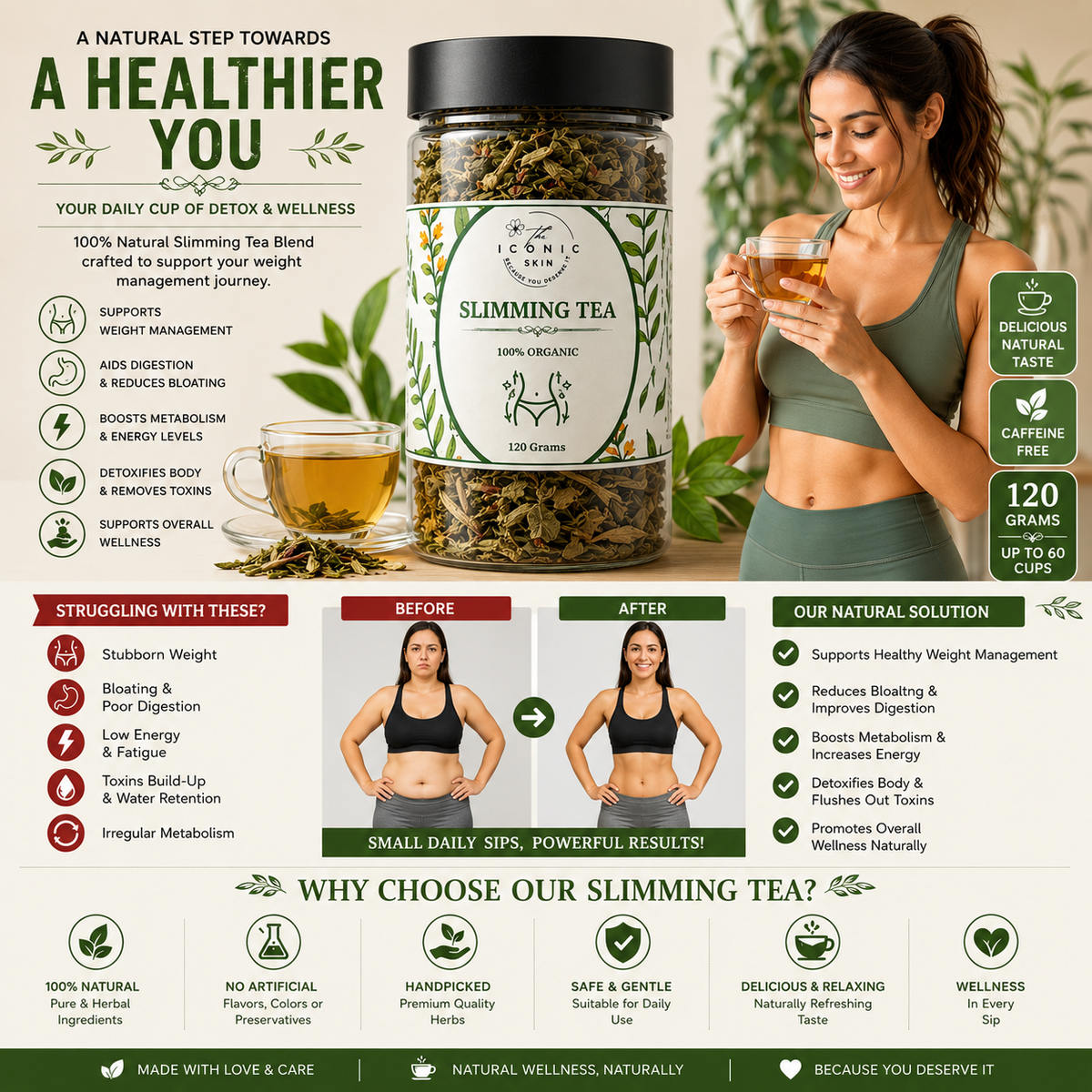 Slimming Tea 100% Organic in Pakistan – Weight Loss & Fat Burn