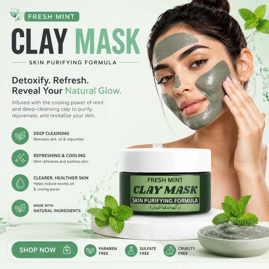 Fresh Mint Clay Mask in Pakistan – Deep Cleansing & Refreshing