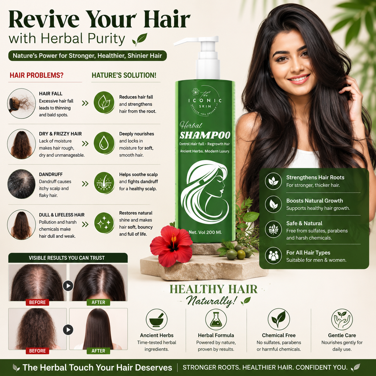 Herbal Shampoo in Pakistan – Natural Hair Care & Growth