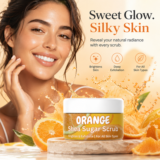 Orange Shea Sugar Scrub in Pakistan – Exfoliating & Brightening