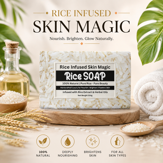 Rice Soap in Pakistan – Natural Skin Brightening & Whitening Soap