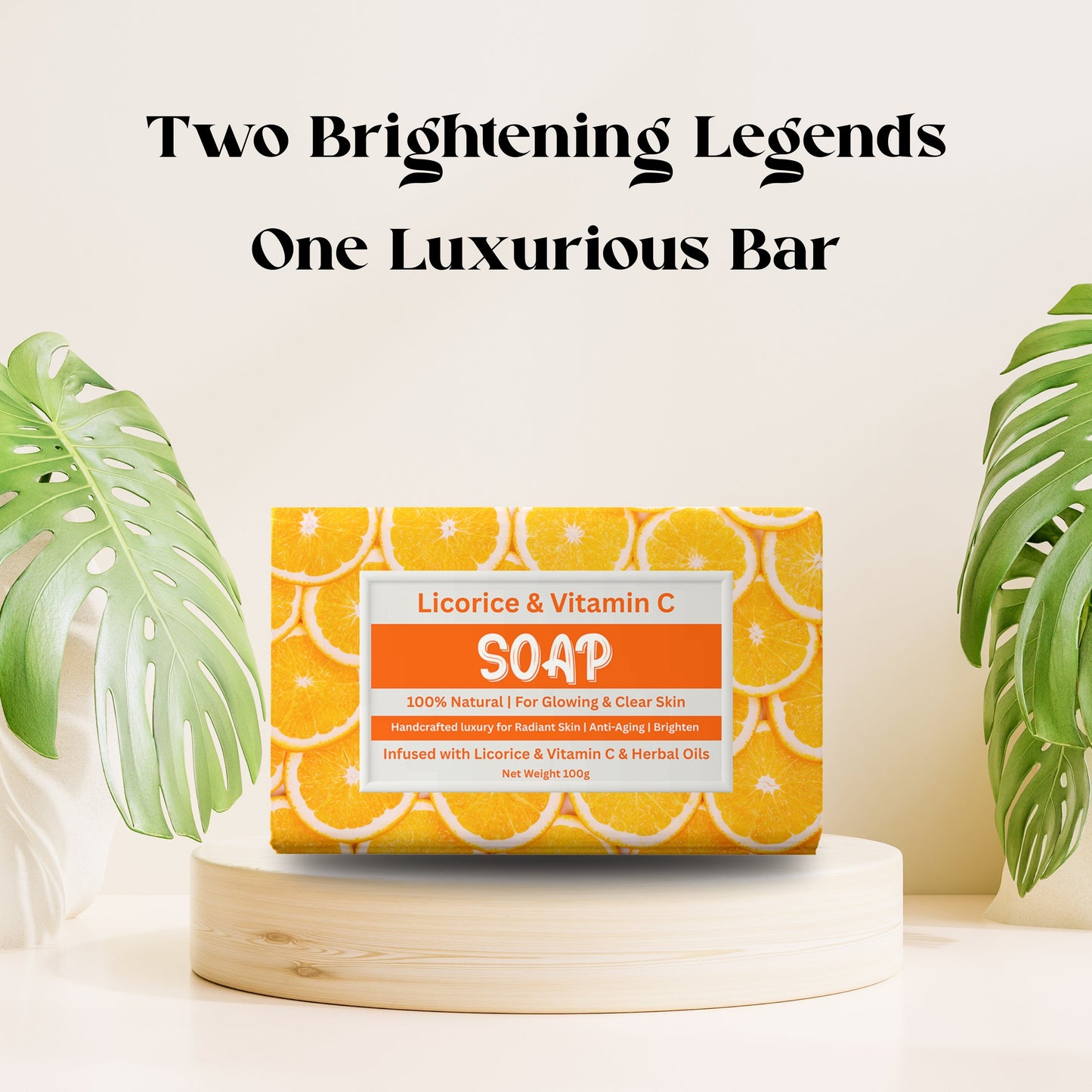 Licorice and Vitamin C Soap in Pakistan – Brightening & Anti-Acne Natural Soap
