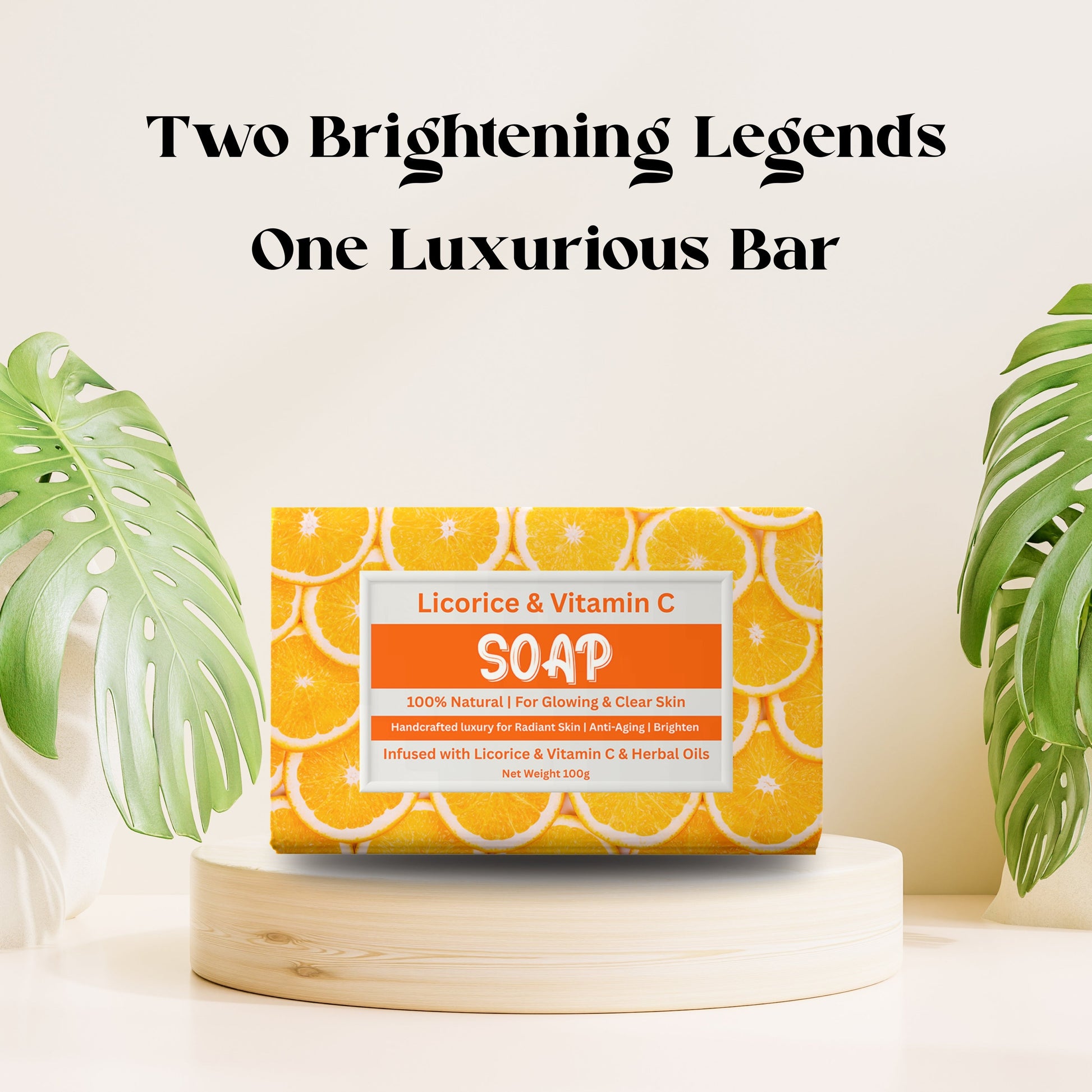 Licorice and Vitamin C Soap in Pakistan – Brightening & Anti-Acne Natural Soap
