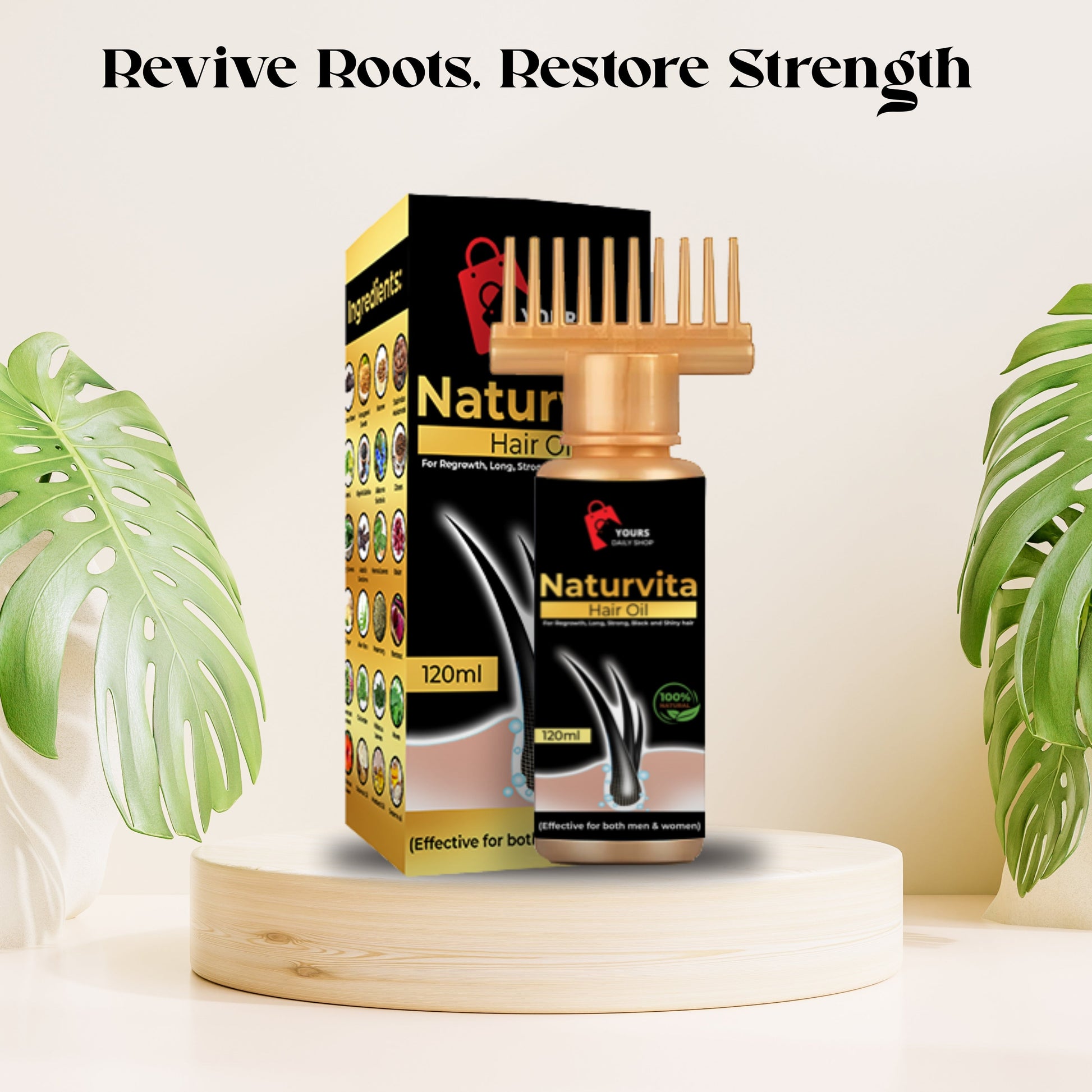 Naturvita Hair Oil in Pakistan – Organic Hair Growth & Scalp Care