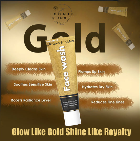 24k Gold Scrubbing Face Wash