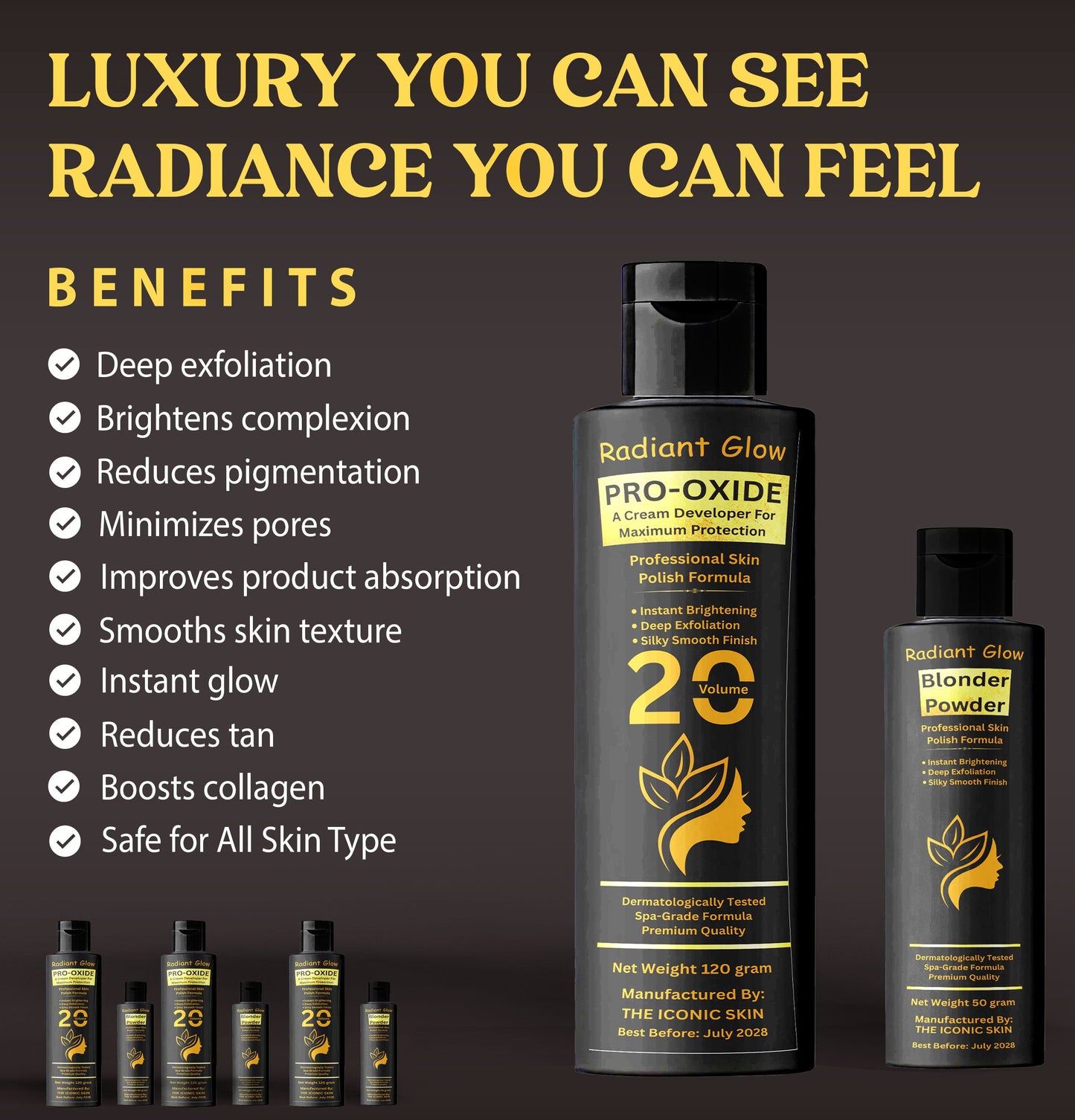 Skin Polish 20 Volume benefits – brightens skin, reduces dark spots, evens tone, smoothens texture