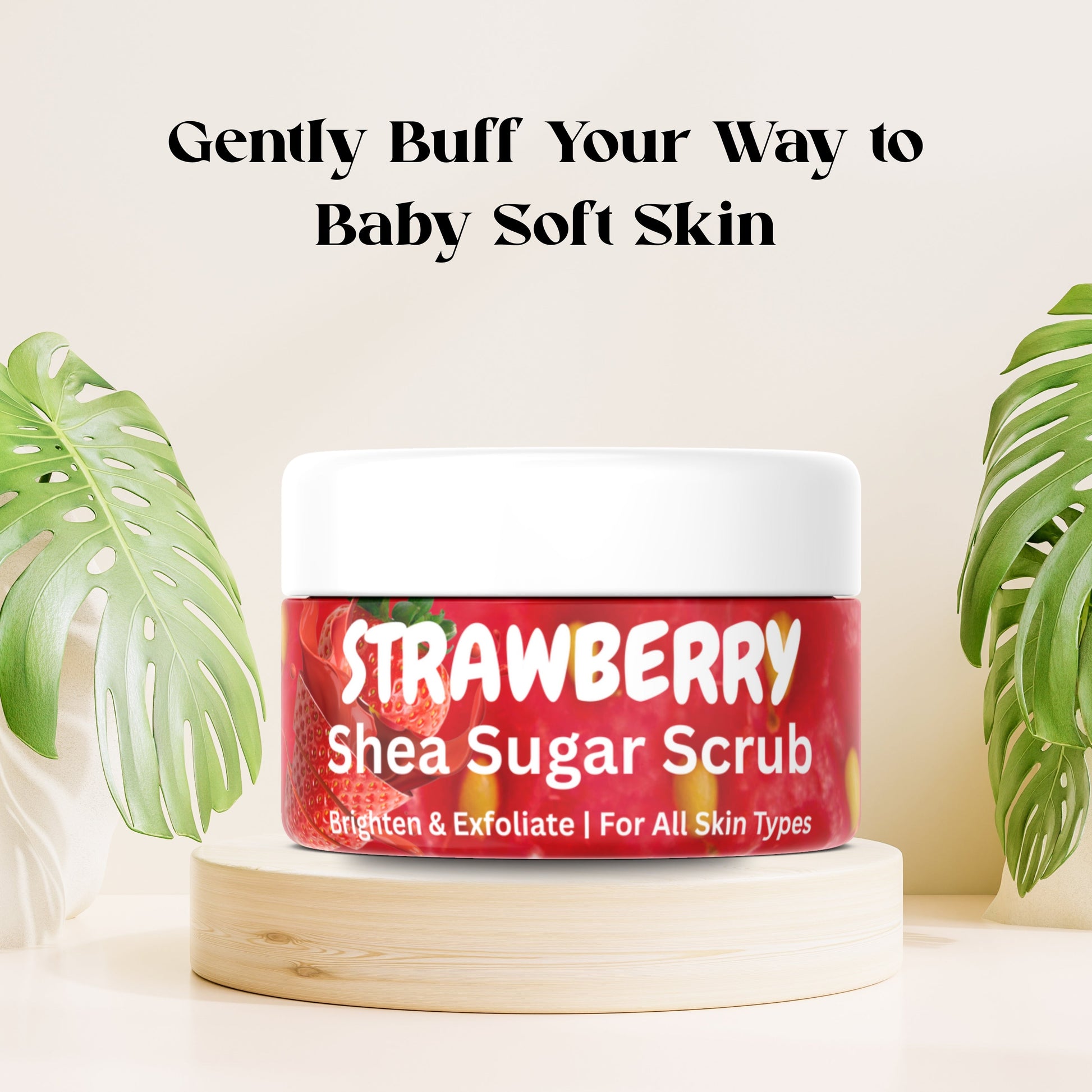 Strawberry Shea Sugar Scrub in Pakistan – Exfoliating & Brightening